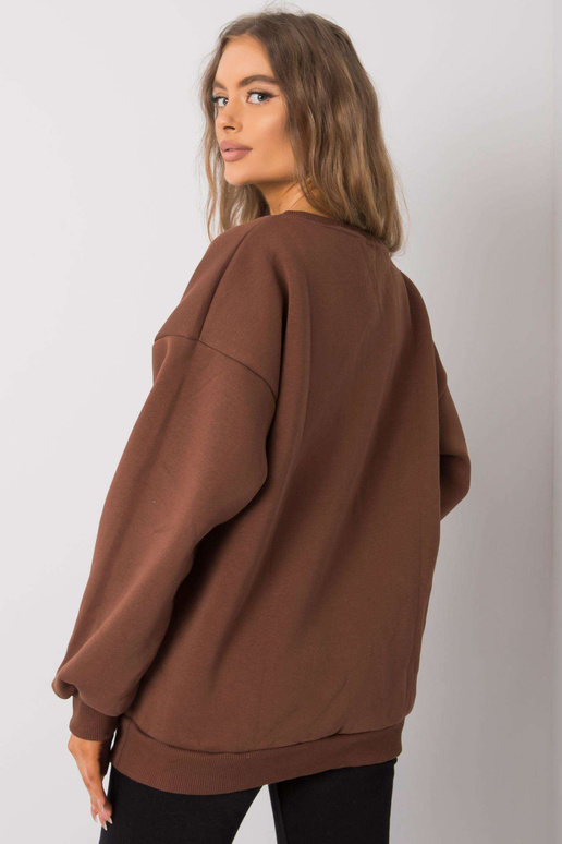 Hnědá bavlněná mikina Armelle