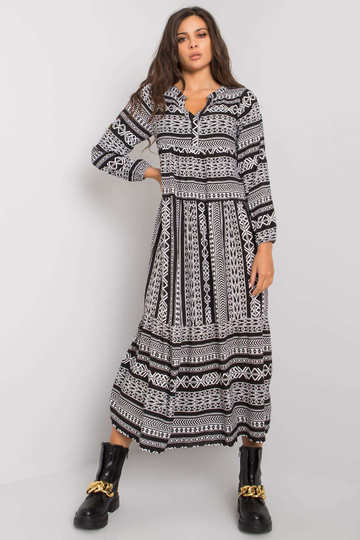 Černé viskózové šaty značky...