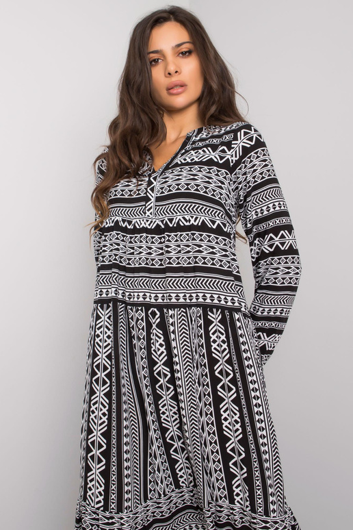 Černé viskózové šaty značky Diega Černé viskózové šaty značky Diega