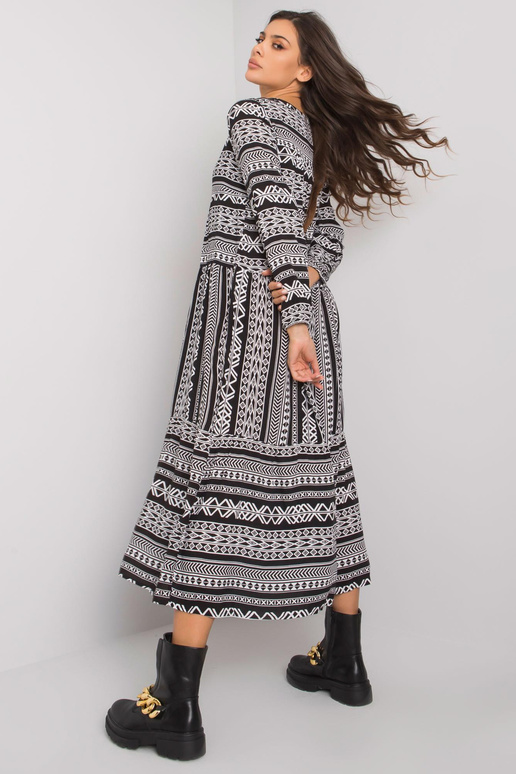 Černé viskózové šaty značky Diega Černé viskózové šaty značky Diega