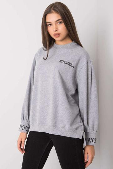 Šedá melanžová mikina s...