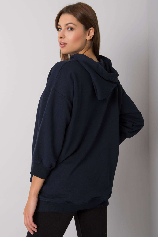 Námořnická modrá mikina s kapsami Leora