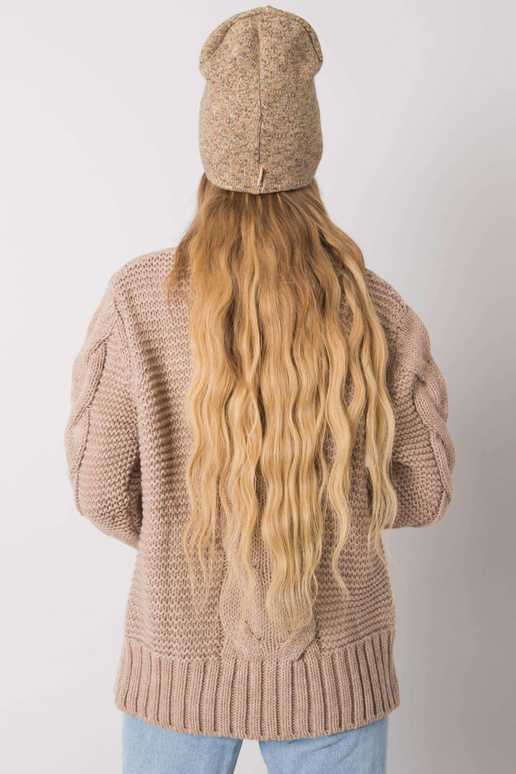 Béžová a žlutá dámská čepice RUE PARIS