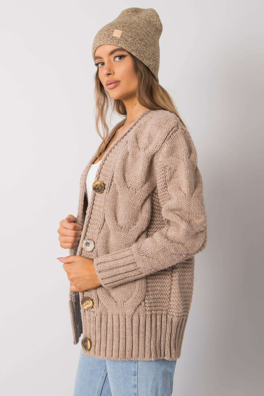 Béžová a žlutá dámská čepice RUE PARIS