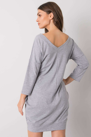Šedé bavlněné šaty Abijah 2