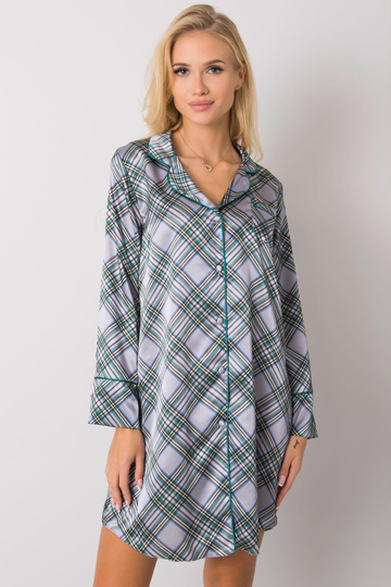 Šedá noční košile s dlouhým...