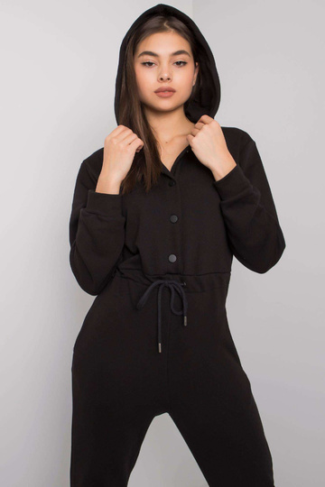 Černý overal s kapucí Elwood