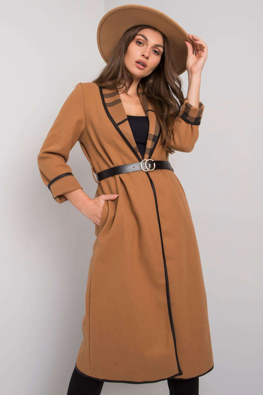 Velbloudí kabát s páskem Annis Velbloudí kabát s páskem Annis