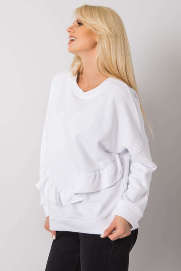 Bílá volánová mikina Frose...