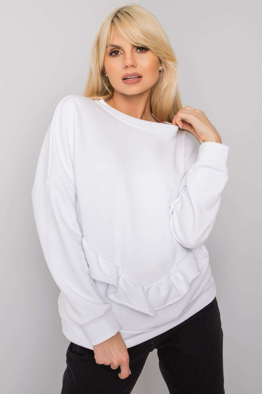Bílá volánová mikina Frose RUE PARIS
