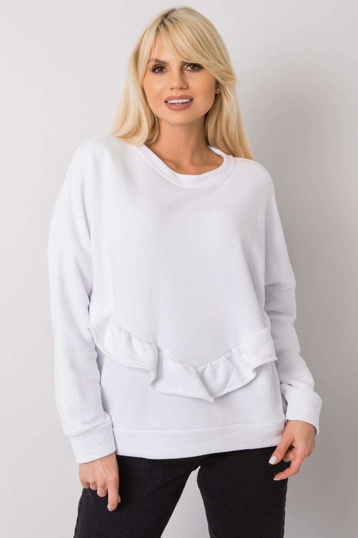 Bílá volánová mikina Frose RUE PARIS