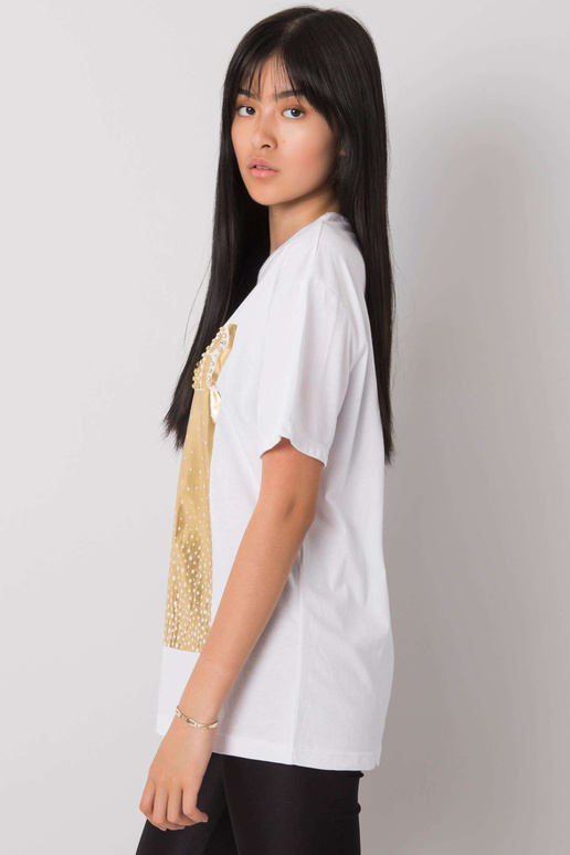 Bílé tričko s potiskem od Gabee Bílé tričko s potiskem od Gabee