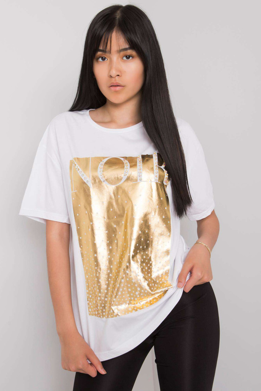 Bílé tričko s potiskem od Gabee Bílé tričko s potiskem od Gabee