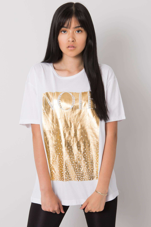 Bílé tričko s potiskem od Gabee Bílé tričko s potiskem od Gabee