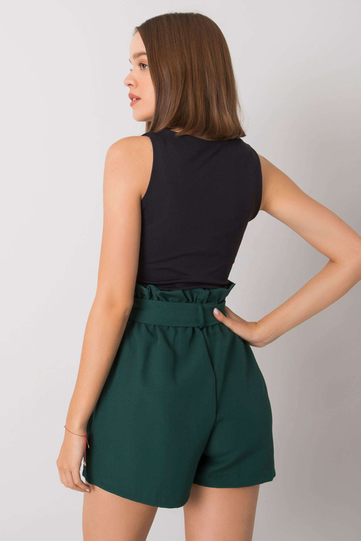 Tmavě zelené kraťasy s kapsami Destinee