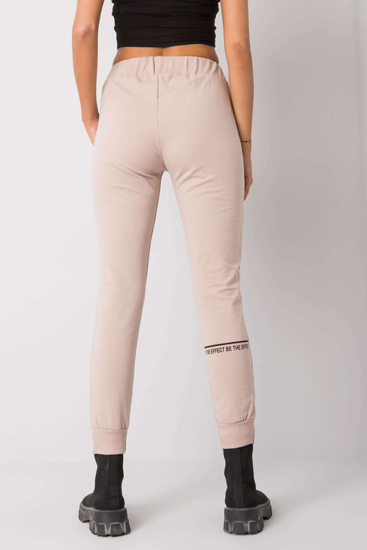 Světle béžové bavlněné tepláky Winsley