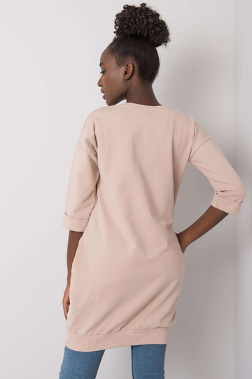 Béžová mikina s kapsami Iveta