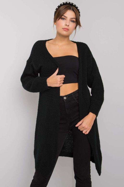 Yohana OCH BELLA Černý pletený cardigan