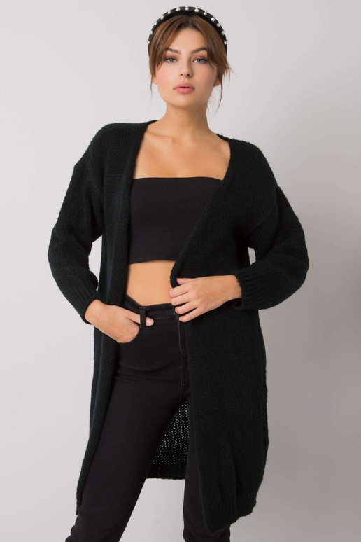 Yohana OCH BELLA Černý pletený cardigan