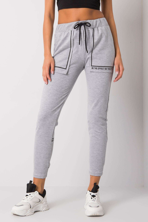 Šedé bavlněné tepláky Winsley