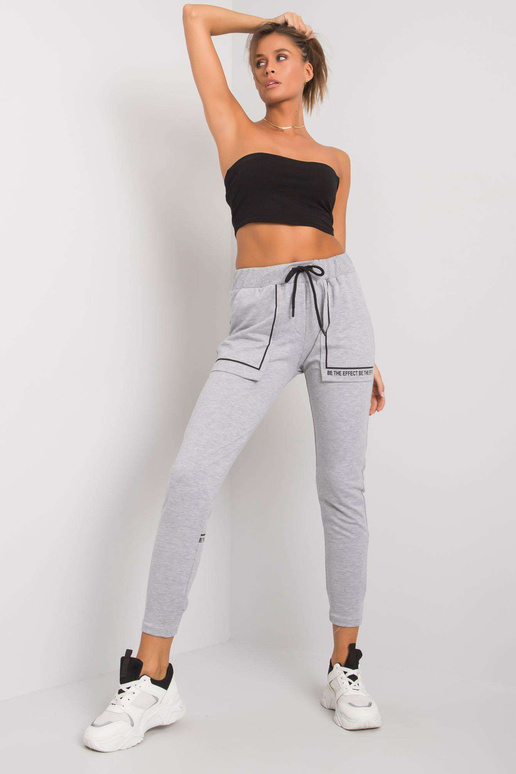 Šedé bavlněné tepláky Winsley