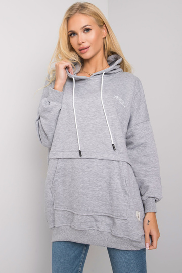 Šedá melanžová mikina s... 2