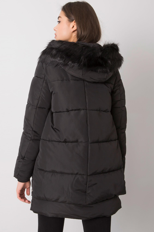 Černá prošívaná zimní bunda Estherville