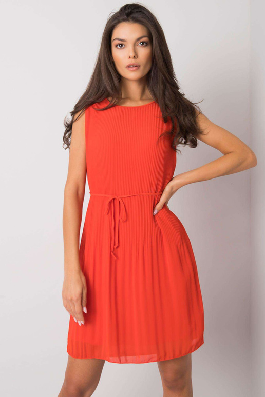 Červené plisované šaty Rayna