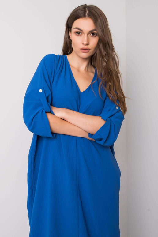 Tmavě modré volné šaty Dorsey