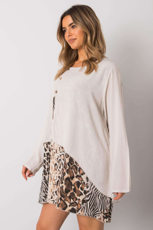 Béžové volné šaty Gracilyn