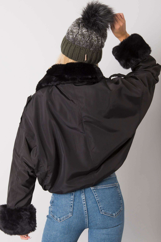 Khaki zimní čepice se střapcem Ally...