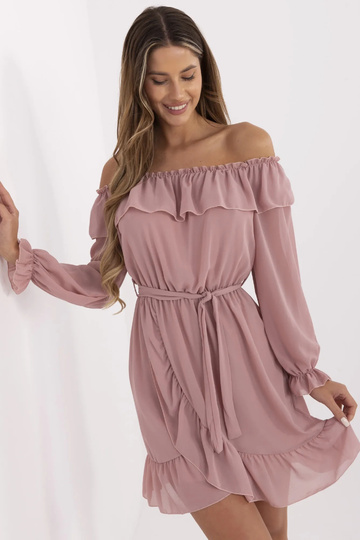 Růžové španělské šaty...