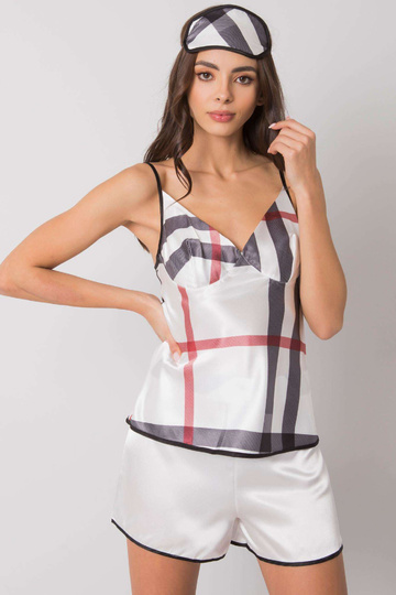 Bílý pléd na spaní set