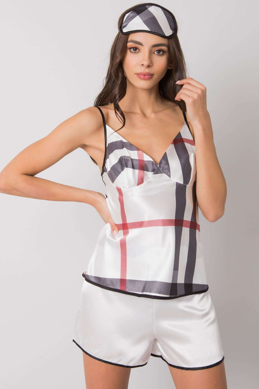 Bílý pléd na spaní set