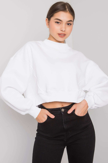 Bílá mikina Thilde s kapucí 2