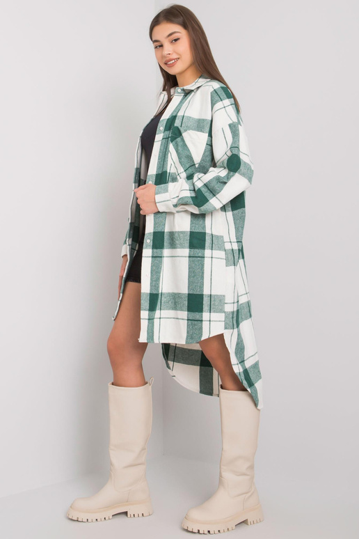 Dámská zelená dlouhá košile Tiannah