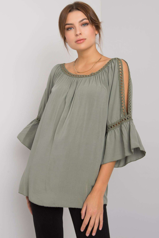 Halenka z viskózy Khaki Kearney OCH...