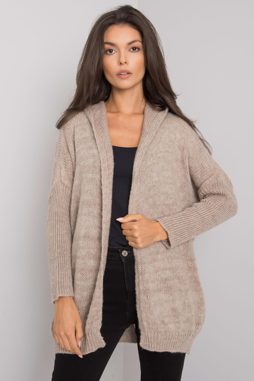 Béžový kardigan s kapucí Pierrette...