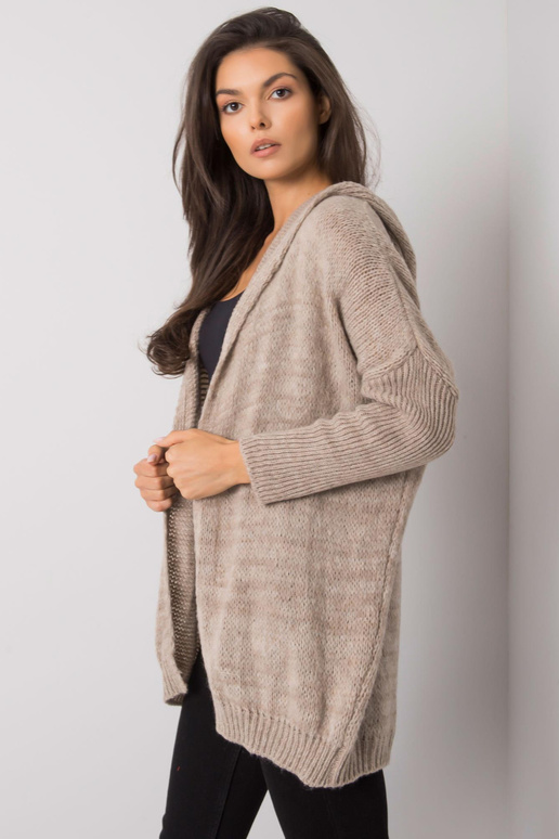 Béžový kardigan s kapucí Pierrette...