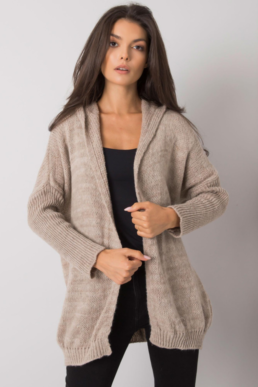 Béžový kardigan s kapucí Pierrette...