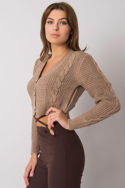 Tmavě béžový kardigan Aristide RUE PARIS