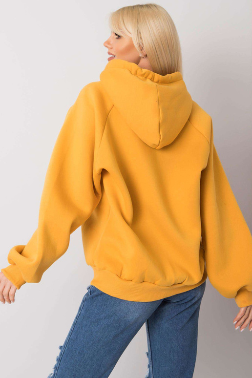 Debby tmavě žlutá zateplená mikina s...