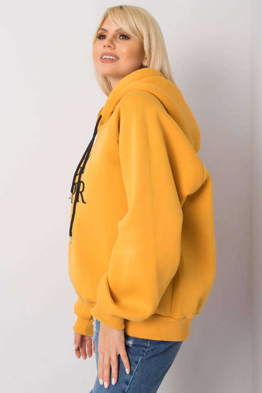 Debby tmavě žlutá zateplená mikina s...