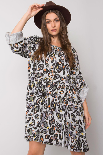 Světle šedé viskózové šaty... 2