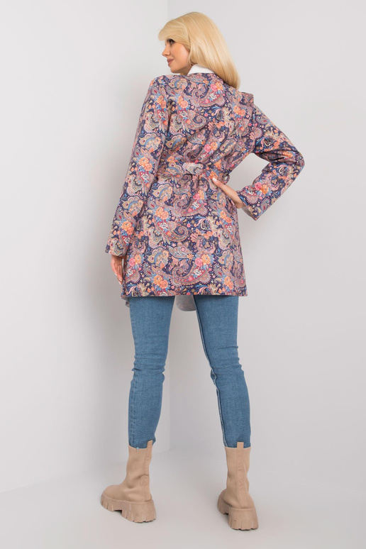 Dámský kabát Aggie s fialovým vzorem Dámský kabát Aggie s fialovým vzorem