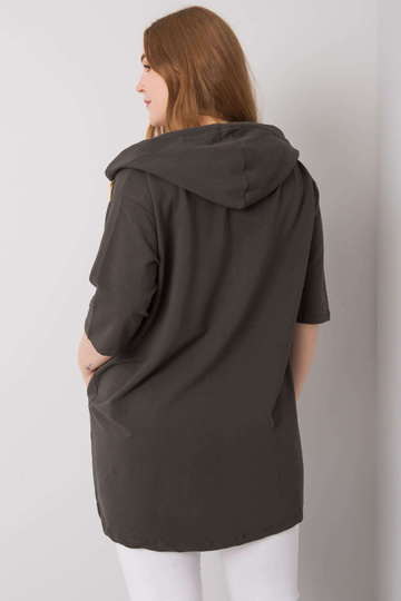 Khaki mikina Lounes Plus... 2