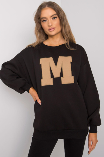 Černá bavlněná mikina Armelle