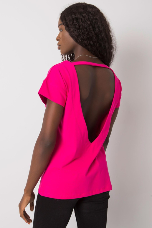 Fuchsiová halenka s výstřihem na... Fuchsiová halenka s výstřihem na...