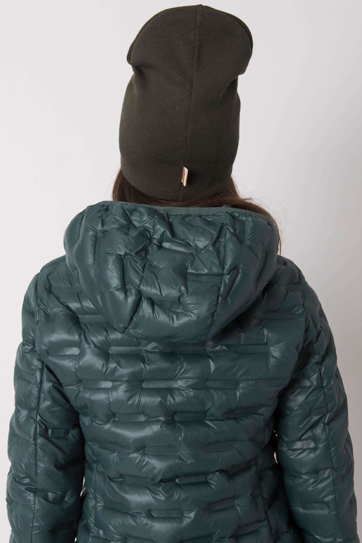 Khaki dámská čepice s čepicí