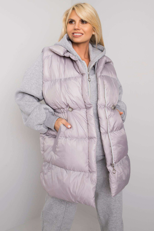 Šedá melanžová třídílná souprava s...